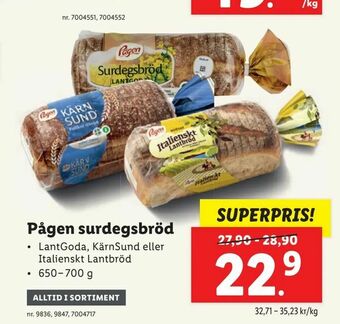 Pågen surdegsbröd