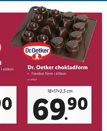 Lidl Dr. Oetker chokladform erbjuda