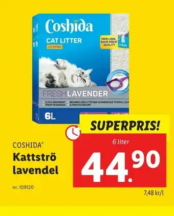 Lidl Kattströ lavendel erbjuda