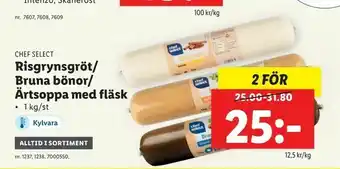 Lidl Risgrynsgröt/ Bruna bönor/ ärtsoppa med fläsk erbjuda