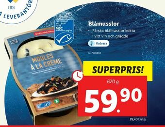 Lidl Blåmusslor erbjuda