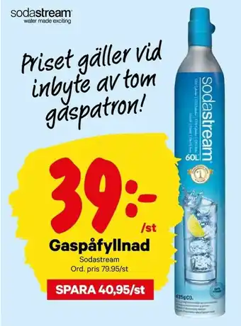City Gross Sodastream Gaspåfyllnad erbjuda