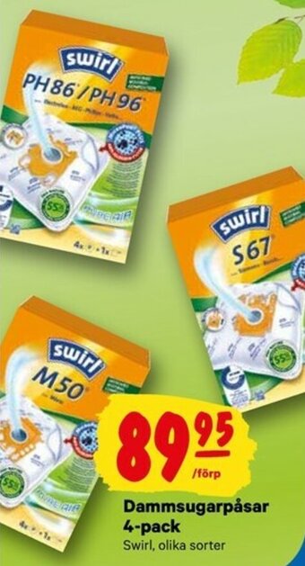 City Gross Swirl Dammsugarpåsar 4-pack erbjuda