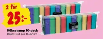 City Gross Happy Kökssvamp 10-pack erbjuda