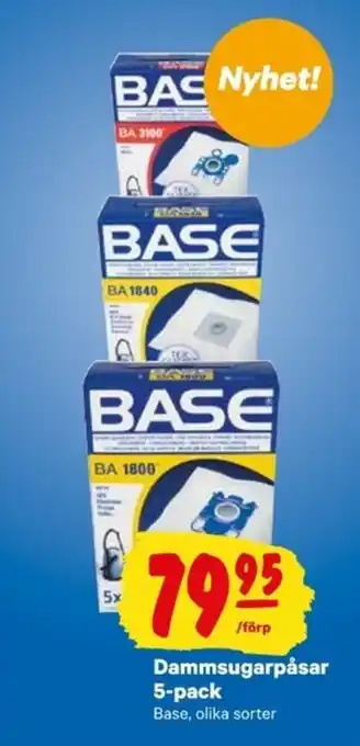 City Gross Base Dammsugarpåsar 5-pack erbjuda