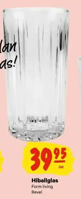 City Gross Form Living Revel Hiballglas erbjuda