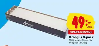 Kronljus 8-pack