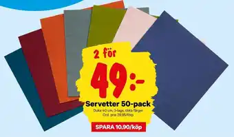 City Gross Duka Servetter 50-pack erbjuda