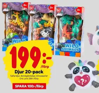 Djur 20-pack