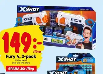 City Gross X-shot Fury 4, 2-pack erbjuda