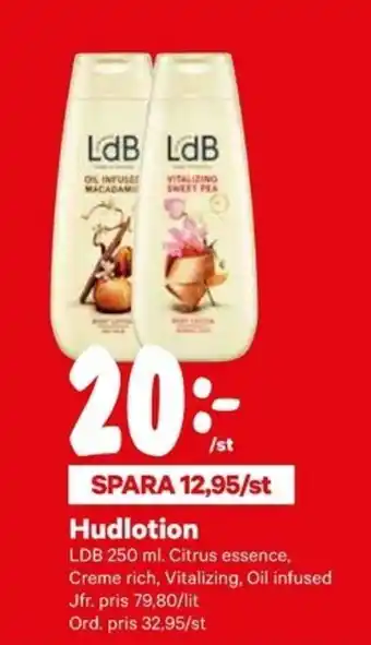 City Gross LdB Hudlotion 250ml erbjuda