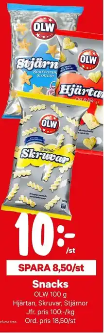 City Gross OLW Snacks 100g erbjuda