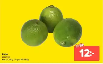 Coop Extra Lime erbjuda