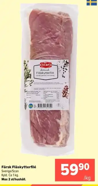 Coop Extra Färsk Fläskytterfilé erbjuda