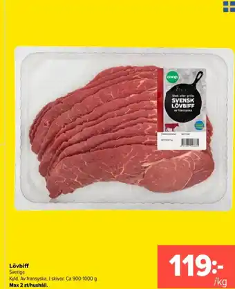 Coop Extra Lövbiff erbjuda