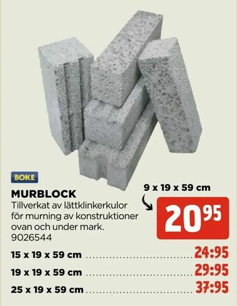 Jem&Fix Murblock erbjuda