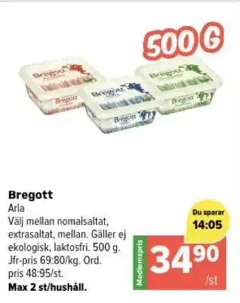 Coop Extra Bregott erbjuda
