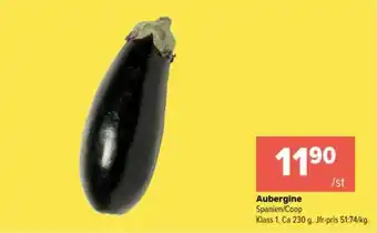 Coop Extra Aubergine erbjuda