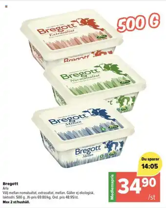 Coop Extra Bregott erbjuda