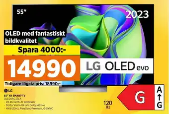Power 55" 4K SMART-TV OLED55C35LA erbjuda