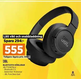 BLUETOOTH-HÖRLURAR JBLT720BTBLK