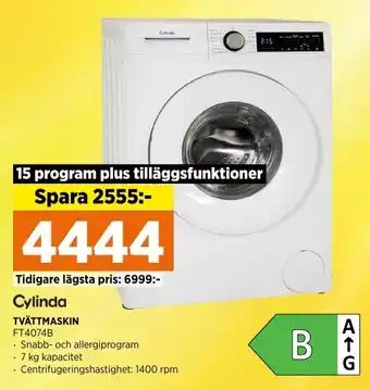 Power TVÄTTMASKIN FT4074B erbjuda