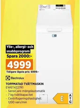 Power TOPPMATAD TVÄTTMASKIN erbjuda