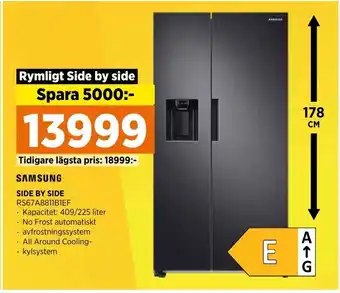 Power SAMSUNG SIDE BY SIDE RS67A8811B1EF erbjuda