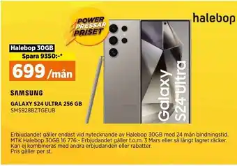 Power GALAXY S24 ULTRA 256 GB SMS928BZTGEUB erbjuda