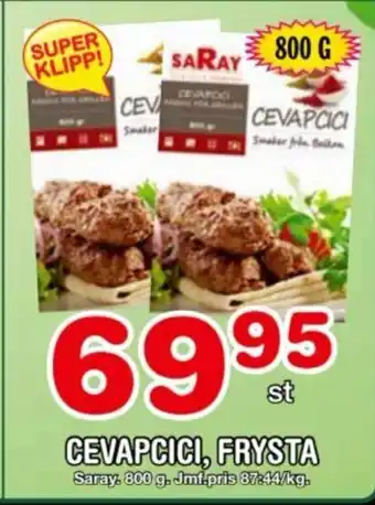 Nya Pulsen CEVAPCICI, FRYSTA erbjuda