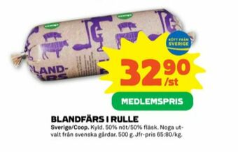 Stora Coop Coop Blandfärs erbjuda
