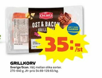 Stora Coop Scan Grillkorv erbjuda