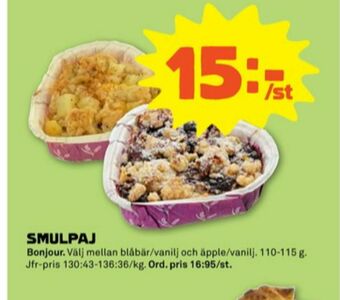 Stora Coop Bonjour Butiksbakat kaffebröd erbjuda