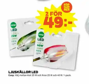 Stora Coop Coop LED Lampor erbjuda