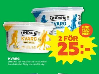 Stora Coop Lindahls Kvarg erbjuda