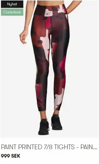 Casall Paint Printed 7/8 Tights - Pain. erbjuda
