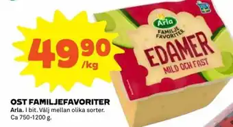 Coop Extra Arla Ost Familjefavoriter erbjuda