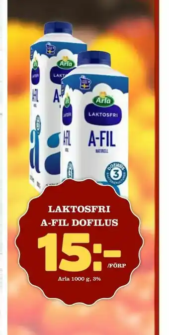 Bonum Matmarknad Laktosfri a-fil dofilus erbjuda