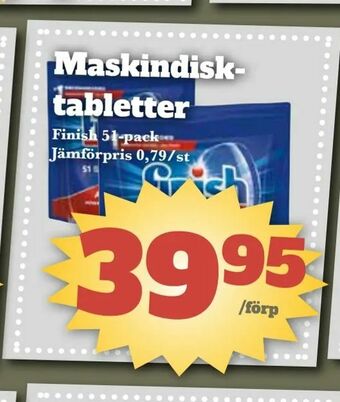 Bonum Matmarknad Maskindisktabletter erbjuda