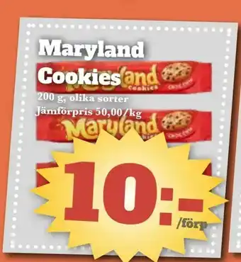 Bonum Matmarknad Maryland Cookies erbjuda