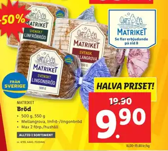 Lidl Bröd erbjuda