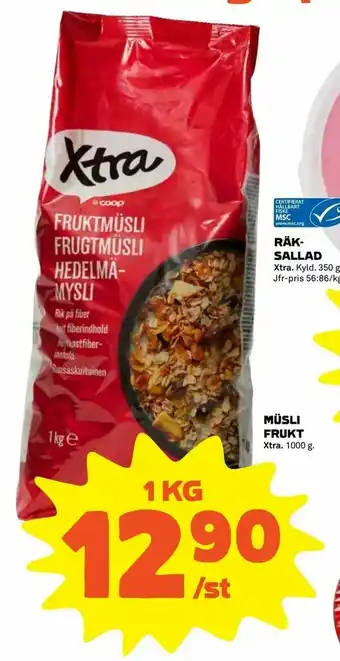 Coop Extra Müsli frukt erbjuda