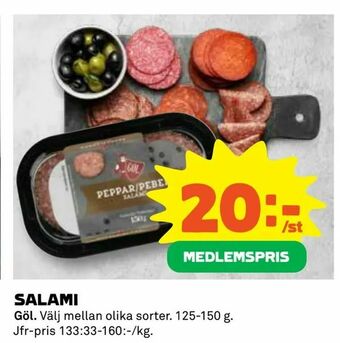 Coop Daglivs Salami erbjuda