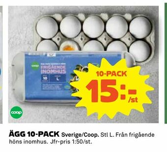 Coop Daglivs Ägg 10-pack erbjuda