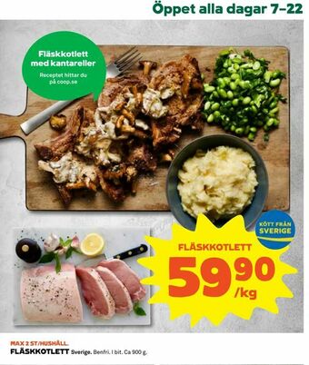 Coop Daglivs Fläskkotlett erbjuda
