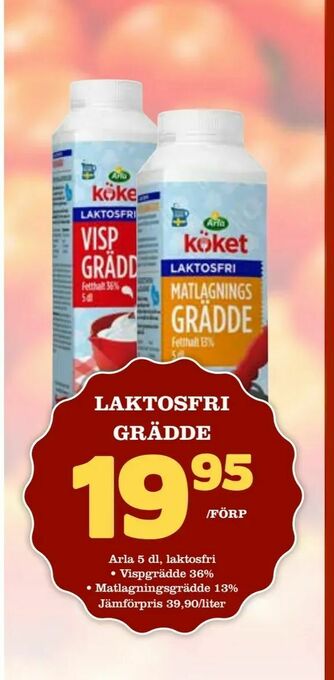 Din Mat Laktosfri grädde erbjuda