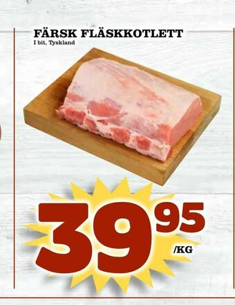 Din Mat Färsk fläskkotlett erbjuda