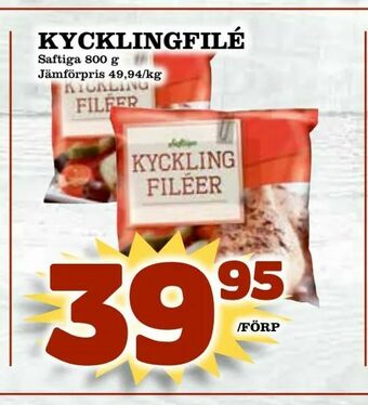 Din Mat Kycklingfilé erbjuda