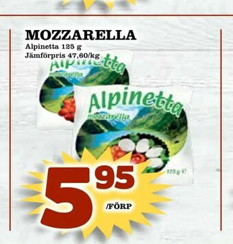 Din Mat Mozzarella erbjuda