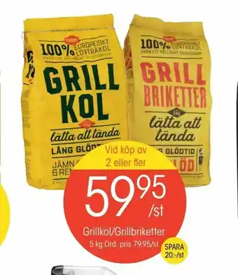 EKO Grillkol/Grillbriketter erbjuda